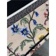 MEDIUM Dior BOOK TOTE Dior Petites Fleurs Embroidery Natural High