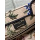 SMALL Dior BOOK TOTE Dior Petites Fleurs Embroidery Natural High