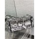 MEDIUM Dior BOOK TOTE Plan de Paris Embroidery White/Black High