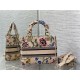 MEDIUM LADY D-LITE BAG Dior Petites Fleurs Embroidery Natural High