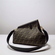 Fendi FIRST MEDIUM Fabric bag Black High