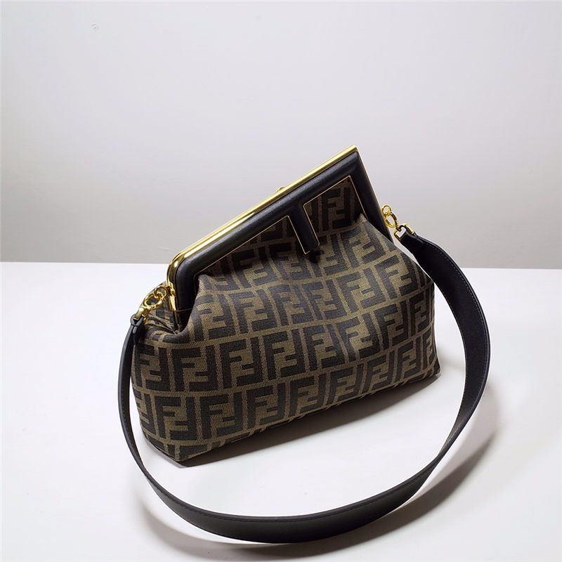 Fendi FIRST MEDIUM Fabric bag Black High