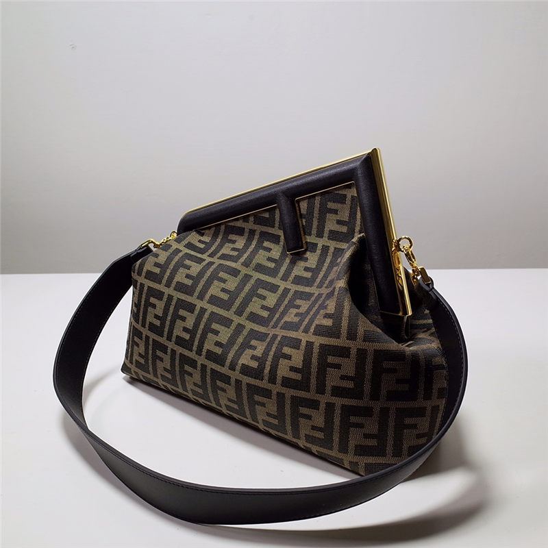 Fendi FIRST MEDIUM Fabric bag Black High