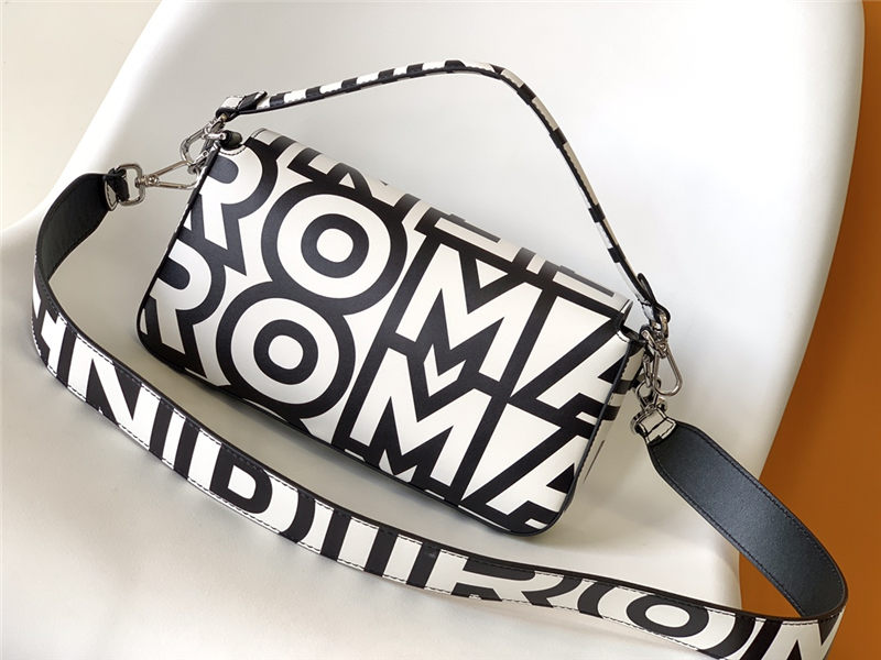 BAGUETTE leather bag printed Roma High