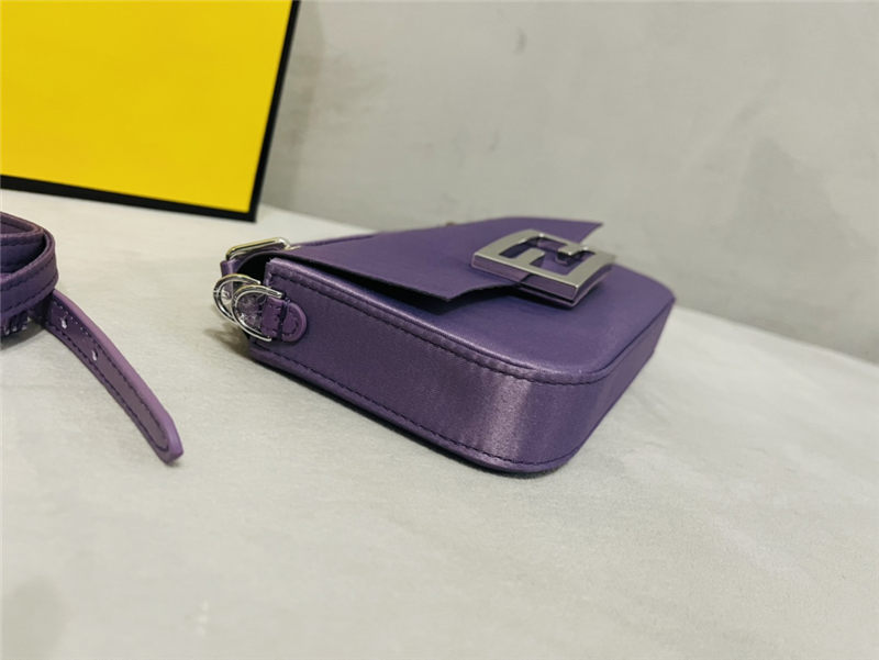 Fendi BAGUETTE Phone Holder bag Purple High