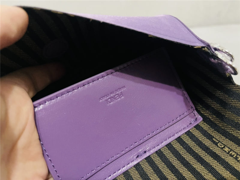 Fendi BAGUETTE Phone Holder bag Purple High