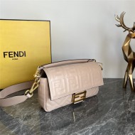 BAGUETTE leather bag Nude Pink High