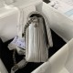 Chanel FLAP BAG Shiny Lambskin & Silver-Tone Metal AP3855 Silver A