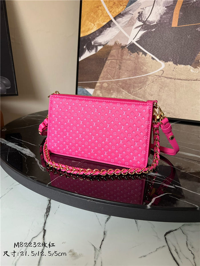 Louis Vuitton Lexington Pouch Monogram-embossed calf leather M82232 Pink High