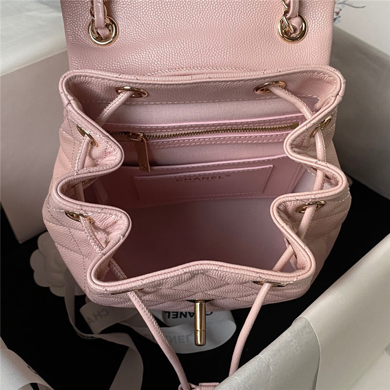 Chanel BACKPACK AS4058 Grained Calfskin & Gold-Tone Metal Pink A