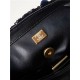 Mini CLASSIC HANDBAG Sequins & Gold-Tone Metal Black A