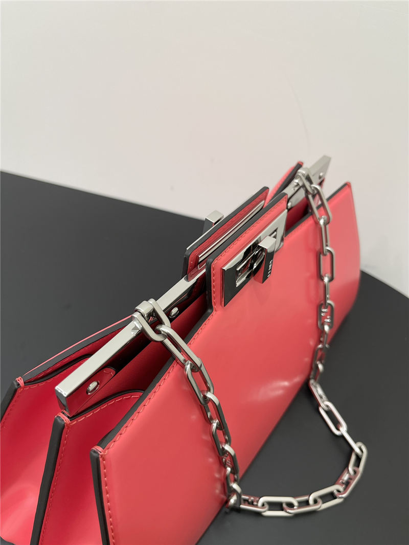 Peekaboo Cut Medium leather bag Pink High