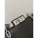 Peekaboo Cut Medium leather bag Black High