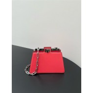 Peekaboo Cut Petite leather bag Pink High