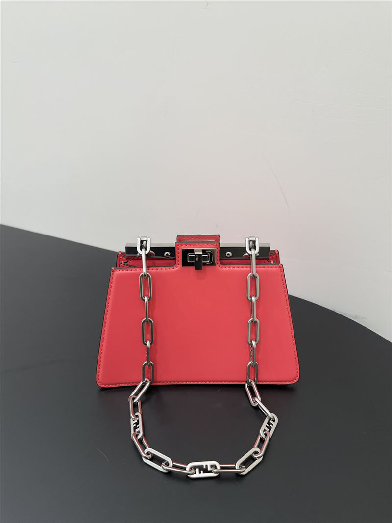 Peekaboo Cut Petite leather bag Pink High