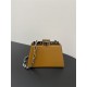 Peekaboo Cut Petite leather bag Brown High