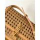 SOLFERINO MEDIUM SATCHEL IN IN CANEWORK VEGETABLE-TANNED LEATHER High