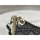 DIOR CLUB BAG Cannage Lambskin Black High