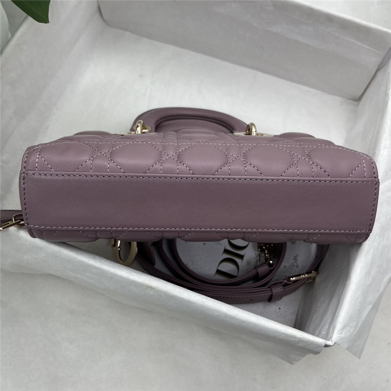 LADY D-JOY BAG SMALL Cannage Lambskin High