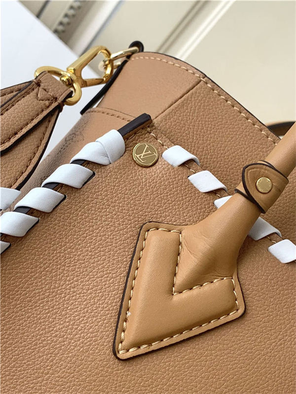 Louis Vuitton ON MY SIDE PM Calf leather and perforated calf leather M21585 Arizona Brown High