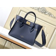 Louis Vuitton ON MY SIDE MM Calf leather and perforated calf leather M21569 Navy Blue High