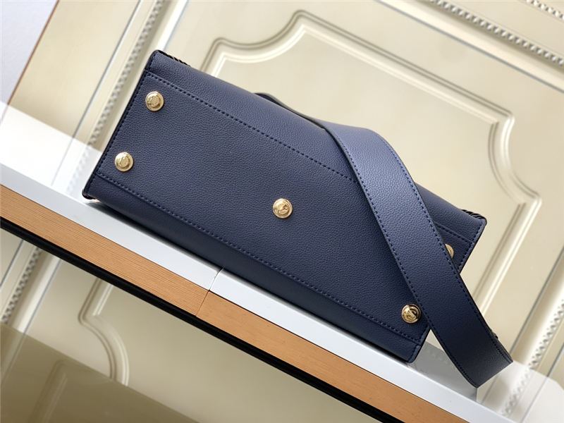 Louis Vuitton ON MY SIDE MM Calf leather and perforated calf leather M21569 Navy Blue High