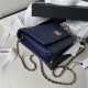 Chanel WALLET ON CHAIN AP3180 Grained Calfskin & Gold-Tone Metal Navy A