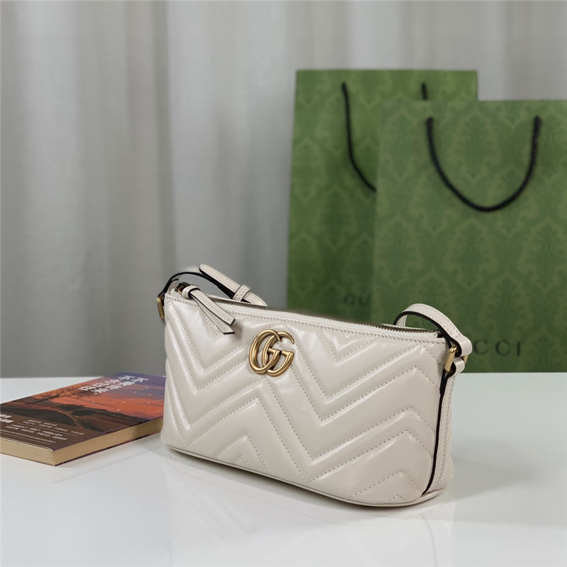 GG Marmont shoulder bag Leather 739166 White High