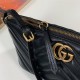 GG Marmont shoulder bag Leather 739166 Balck High