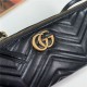 GG Marmont shoulder bag Leather 739166 Balck High