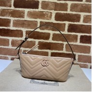 GG Marmont shoulder bag Leather 739166 Rose Beige High