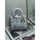 SMALL LADY Dior MY ABCDior BAG Cannage Lambskin Iridescent Metallic Silver-Tone High