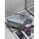 SMALL LADY Dior MY ABCDior BAG Cannage Lambskin Iridescent Metallic Silver-Tone High