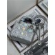 MINI LADY Dior BAG Cannage Lambskin Iridescent Metallic Silver-Tone High