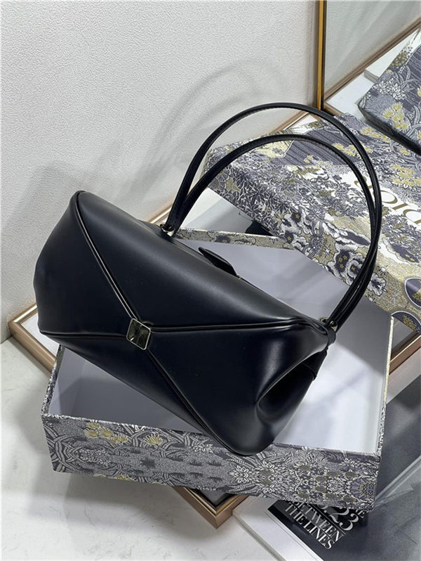 DIOR KEY SMALL BAG Box Calfskin Black High