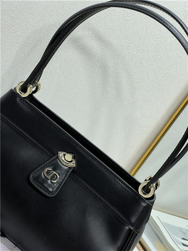 DIOR KEY SMALL BAG Box Calfskin Black High