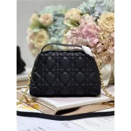 DIOR CARO D-COSY MINI BAG Supple Cannage Calfskin Black High