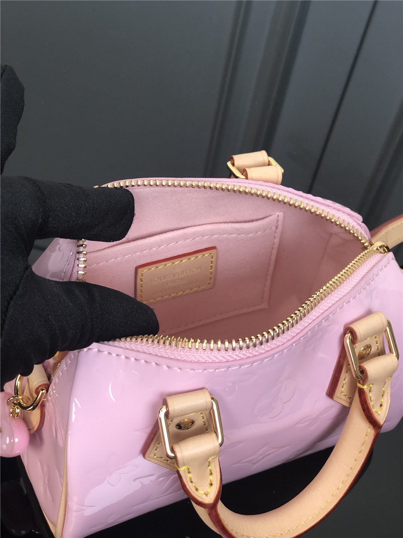 Louis Vuitton Nano Speedy Bag Monogram Vernis Calfskin High