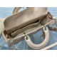 LADY D-JOY BAG MEDIUM Patent Cannage Calfskin Nude Pink High