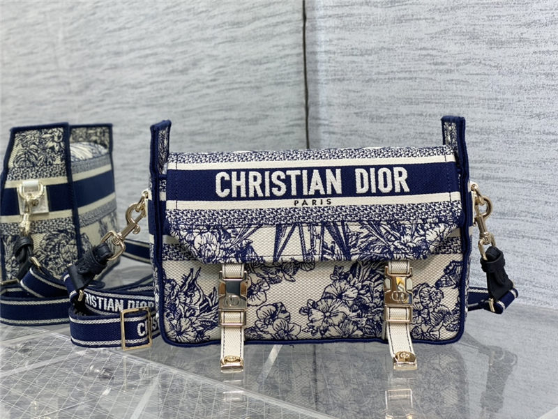 SMALL DiorCAMP BAG Rêve d'Infini Embroidery Embroidery Blue High