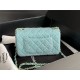 Chanel Mini Classic Flap Bag Tweed Green High