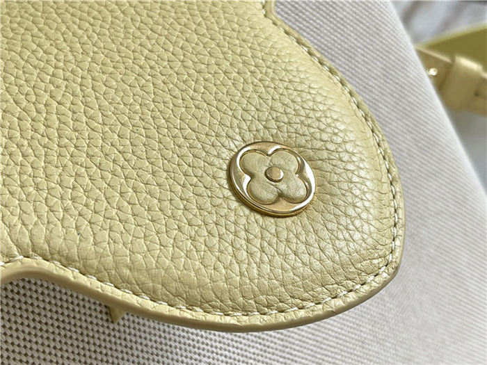 Louis Vuitton Capucines MM Taurillon leather and canvas M59969/M48865 Yellow High