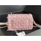 Chanel Mini Classic Flap Bag Tweed Pink-II High