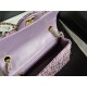 Chanel Mini Classic Flap Bag Tweed Lt-Purple High