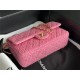 Chanel Medium Classic Flap Bag Tweed Rose-Pink High