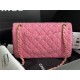 Chanel Medium Classic Flap Bag Tweed Rose-Pink High