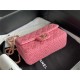 Chanel Mini Classic Flap Bag Tweed Rose-Red High