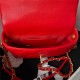 Chanel MINI FLAP BAG Lambskin,Plexi & Gold-Tone Metal AS3979 Red A