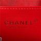 Chanel SMALL FLAP BAG Lambskin,Plexi & Gold-Tone Metal AS3986 Red A