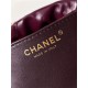 Chanel 22 MINI HANDBAG Shiny Calfskin Burgundy & Gold-Tone Metal AS3980 High